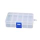 thumbnail image 1 of Minnieouse Caja de joyería Caja transparente con tapa Cajas de almacenamiento de contenedores de plástico azul Ropa, zapatos y accesorios Miscelánea Azul transparente 10 Zellen Minnieouse BB1214-02, 1 of 4