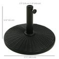 thumbnail image 3 of Outsunny Base de Parasol de Marché 25 Lb, Support de Parasol, Noir, 3 of 10