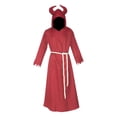thumbnail image 3 of Cape Robe avec Capuche Diable Halloween Cosplay Costume pour Carnaval Mascarade Rouge TTG, 3 of 10