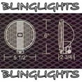 thumbnail image 3 of For 5.5" 5 1/2" 5 1/2 Inch Round Universal Fog Lights Driving Lamps, 3 of 6