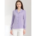 thumbnail image 2 of Top de manlarcon cuello camisero y botones pamujer Morado claro L, 2 of 6