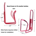 thumbnail image 5 of DUNCHATY Bicycle Water Cup Holder – Universal PC Plastic Bike Bottle Cage for Mountain Bikes, Road Cycling, Cruiser – Lightweight Drink Rack Cycling Accessories, Red, 5 of 8