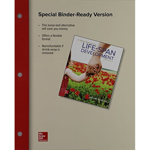 Pre-Owned Loose Leaf for A Topical Approach to Life-Span Development, 9781259286476, 1259286479, Paperback, 8 edition