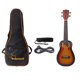 thumbnail image 1 of 1 Spruce 23 Pulgadas Concierto Ukulele Guitarra Con Correa De Bolsa De Almacenamiento 6.35 De Enchufe, 1 of 9