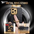 thumbnail image 4 of For iPhone15 Pro Max Zroteve Plating Silicone Crocodile Leather Cover For iPhone 15 14 13 12 11 X XR XS 7 8 Plus SE2 SE 2 3 Case, 4 of 5