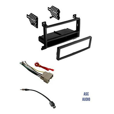 ASC Audio Car Stereo Dash Kit with Wire Harness and Antenna Adapter for 2011-2013 Dodge Durango