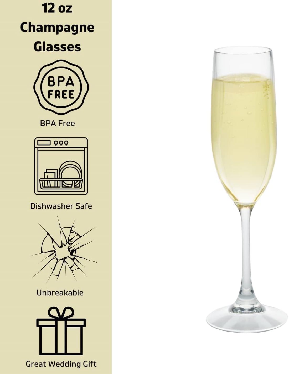 5-3/4 oz Napa Champagne Glass  Simply + Green Solutions — Simply+