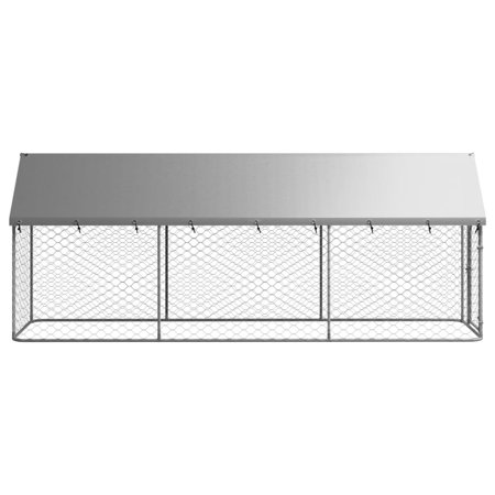 vidaXL 屋外用犬小屋 屋根付き 400x200x150cm動物 ペット用品 ペット用品 犬用品 犬小屋・ドッグラン 代引不可