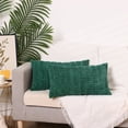 thumbnail image 6 of NOMADIC NOOK Pack of 4 Corduroy Throw Pillow Covers Set, Soft Square Cushion Covers Dark Green 16" x 16"/18" x 18", 6 of 6