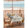 thumbnail image 2 of Outdoor Tablecloths with Umbrella Hole & Zipper, Cute Pig Rectangle Tablecloth 60x120 Inch, County Sunflowers Truck Farmhouse Black White Plaid Waterproof Table Cloth, Patio/Pool/Picnic Table Covers, 2 of 8