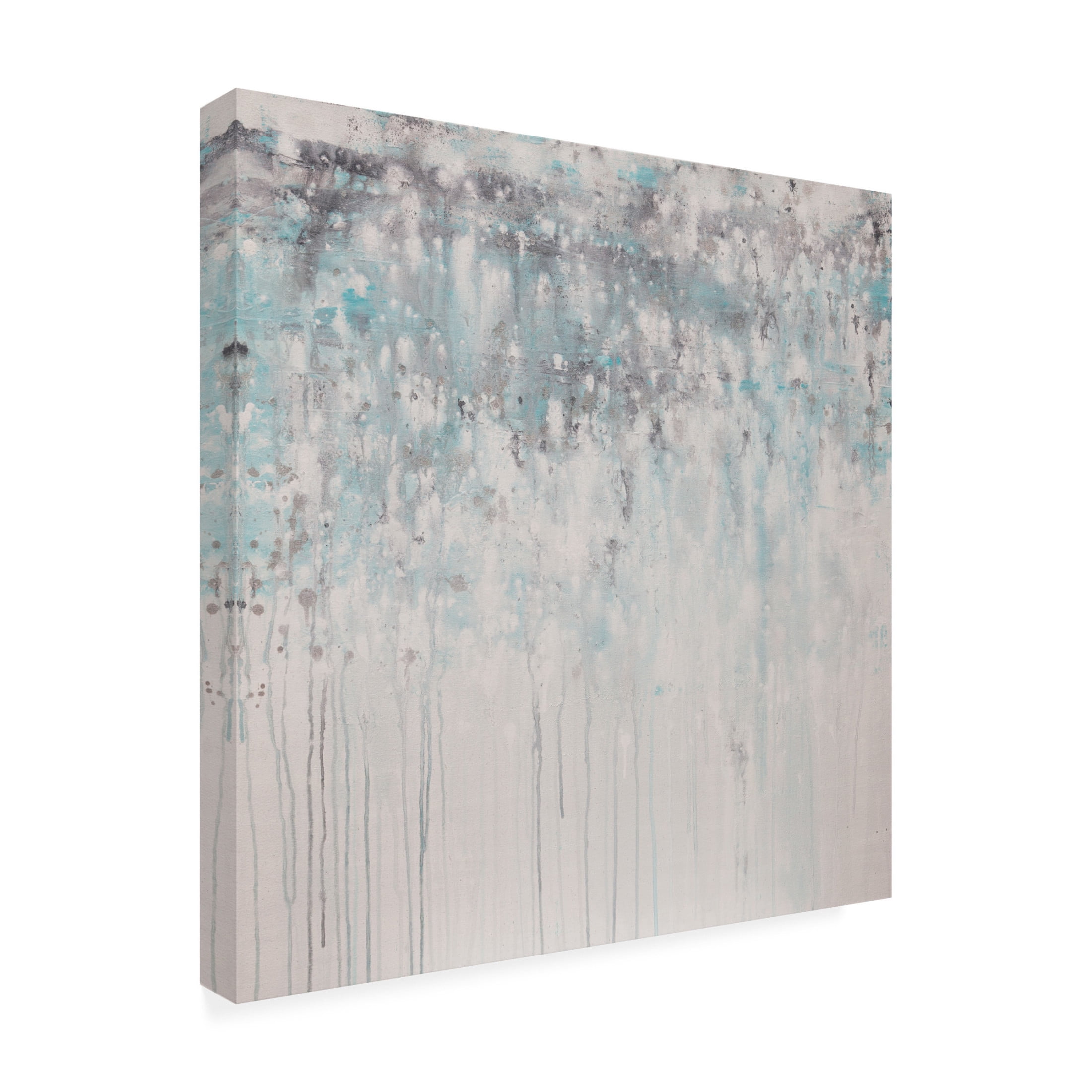 Canvas Wall Art - Hilary Winfield 'Lithosphere 207' Wall Art for Living Room, Bedroom, or Office Décor by Trademark Fine Art - 24 x 24 Inches