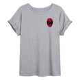 thumbnail image 2 of Marvel Spider-Man - USA Flag - Women's Oversized Graphic T-Shirt, 2 of 5