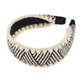 thumbnail image 4 of Unique Bargains 1 Pc Headband Yarn-edge Hair Accessories for Women Beige Black, 4 of 5