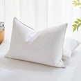 thumbnail image 6 of AQUZIN Feather Down Pillow King Size 2 Pack, Luxury Hotel Quality Bed Pillow, Medium Firm Support for Back, Stomach or Side Sleepers, 20x26in., 6 of 10