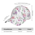 thumbnail image 2 of Fotbe Rose Flower B Gorro Clásico de Béisbol, Gorra Ajustable con Broche Snapback, Gorro de Exterior de Algodón Suave, 2 of 6