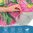 thumbnail image 5 of Yayeee Kitchen Curtains Tier Set of 2 Light Filtering 57"x36" Over Sink Window Panels, White Vibrant Flowers, 5 of 7
