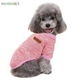 thumbnail image 3 of BadPiggies Pet Dog Warm Knitwear Fleece Sweater Coat Soft Thickening Jacket Vest Winter Clothes for Dogs Cats Puppy (L, Pink), 3 of 6