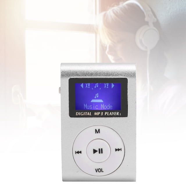 Portable Mini MP3 Music Player Support Memory Card Lightweight Clip LCD Screen Long Battery Sports