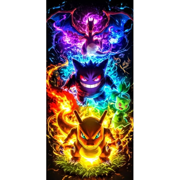 Charizard Diamond Art Painting Kits for Adults - Bulbasaur Round 5D Paint with Diamonds Pictures Gem Art Painting Kits DIY Adult Crafts Kits 12x16 Inch