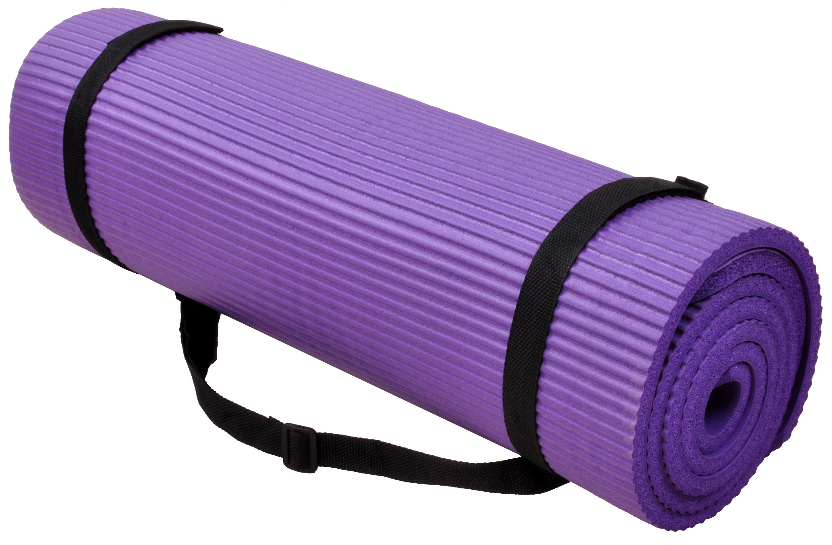 BalanceFrom GoYoga+ All-Purpose 1/2-Inch Extra Thick High Density Anti-Tear Exercise Yoga Mat and Knee Pad with Carrying Strap