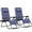 Blue, variant on Homall Set of 2 Zero Gravity Chair Patio Reclining Chair with Adjustable Angle Foldable Lawn Lounge Chair, Blue