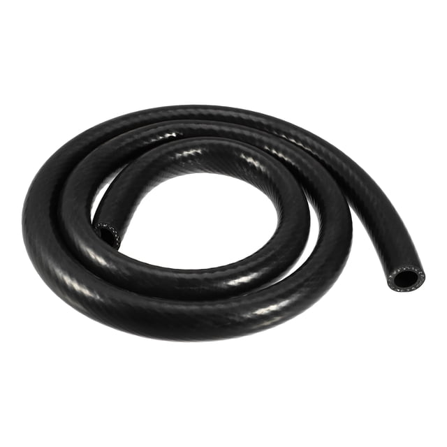 Coche Silicona Vacío Tubería Manguera LíneaNegro ID 16 mm 4.92 Pies Longitud
