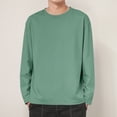 thumbnail image 3 of PNTUTB Autumn/Winter Men's Fashion Solid Color Crew Neck Long Sleeve Casual Versatile Top, 3 of 5