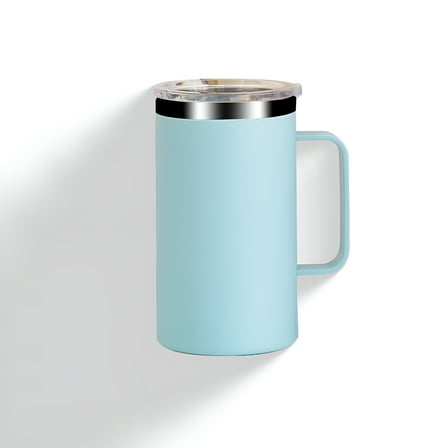ACDANC 22oz Insulated Coffee Mug Cup with Handle,Stainless Steel Travel Coffee Mug with Flip Lid,Double Wall Vacuum Coffee Tumbler,Water Cup for Home and Office - Summer and Winter Drinkware