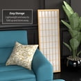 thumbnail image 6 of 4 ft. Tall Window Pane Shoji Screen - Natural - 3 Panels, 6 of 7