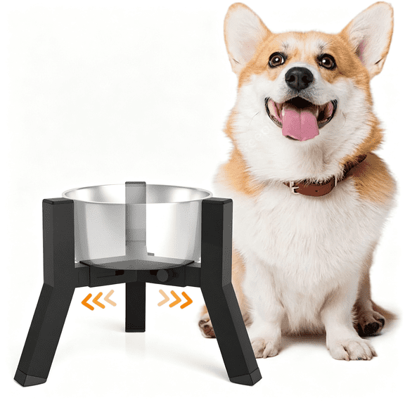 ZXYIE Elevated Dog Bowl Stand for Small Dogs,Adjustable Width 5.9-8.7",Raised Dog Food Water Bowls Holder,Bowl Not Included Adjustable Width Elevated Dog Bowl Stand
