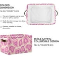 thumbnail image 2 of GZHJMY Groovy Hearts Foldable Canvas Storage Bin, Sturdy Fabric Storage Basket with Handles, Storage Cube Box for Organizing Shelf Nursery Toy Closet 1PCS#779, 2 of 7