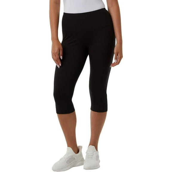 32 Degrees Womens Cropped Tight Capri (Black, Medium)