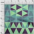 thumbnail image 2 of oneOone Cotton Silk Sea Green Fabric Geometric Sewing Material Print Fabric By The Yard 42 Inch Wide, 2 of 4