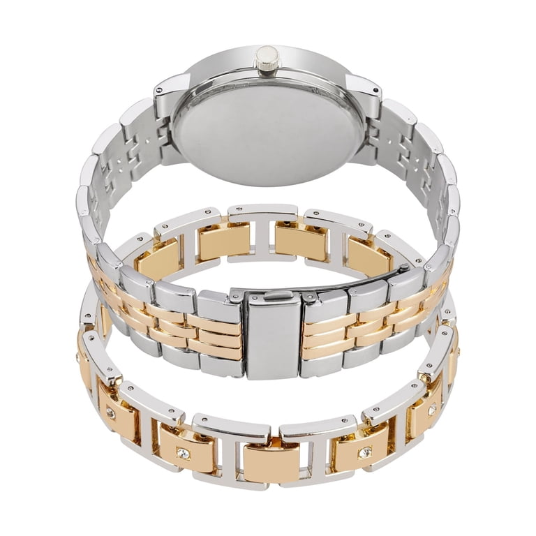 Jones New York Men's Quartz Movement Metal Analog Watch and