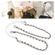 thumbnail image 5 of Correa de cadena de monedero de metal, correa de hombro extensor de bolso cruzado con hebilla intercambiable de cuero de 110 cm DIY para la decoración Negro Cadena Blanco Sunnimix correa de cadena de monedero, 5 of 8