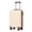 Beige, variant on 20 Inch Silent Wheels Carry on Suitcase with ABS Hard Shell & Compartmental Design