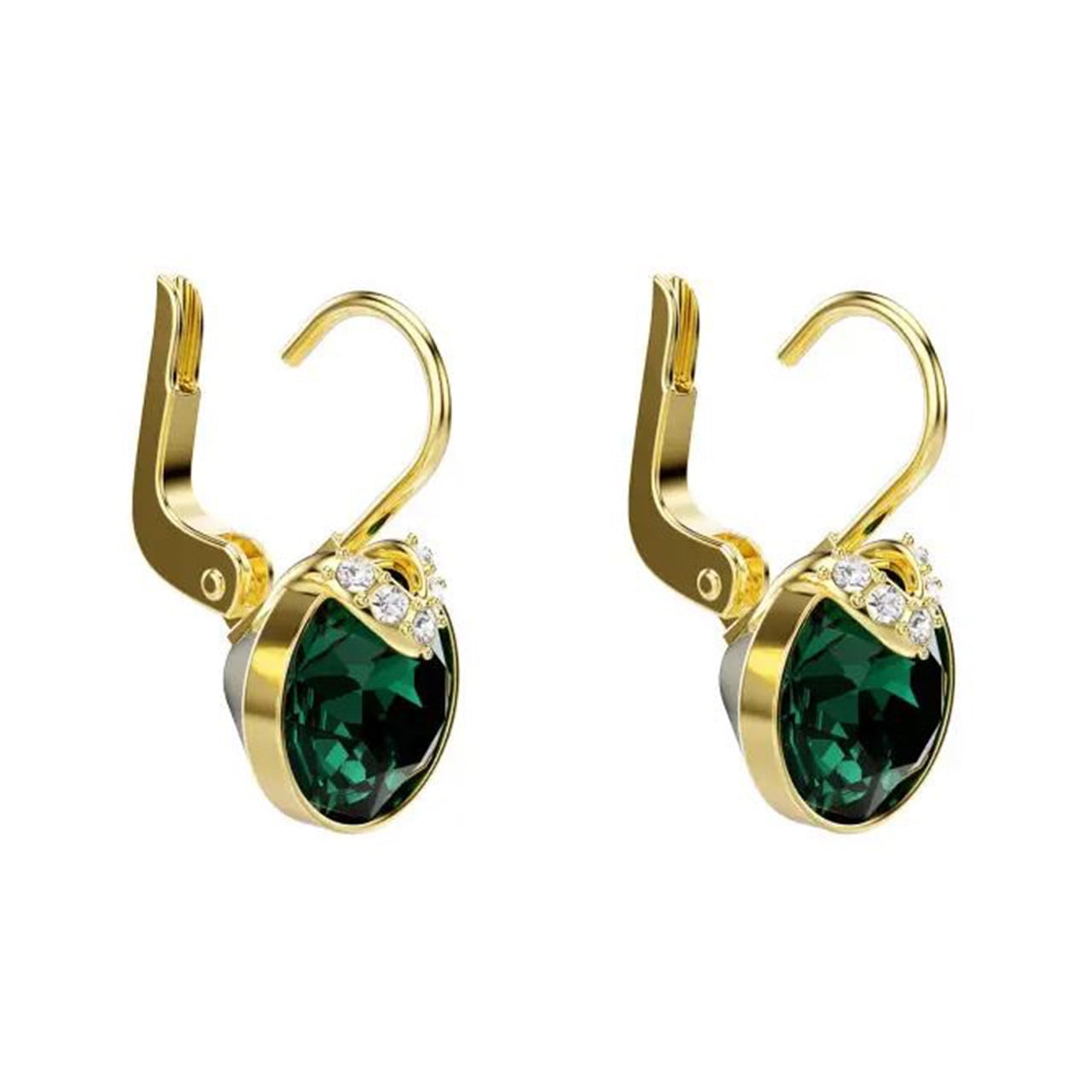 Swarovski Bella Gold-Tone Plated V Drop Earrings