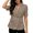 Khaki, variant on Husipze 2026 Summer Women's Short Sleeve Blazer Jacket Breathable Open Front Lightweight Casual Loose Fit Work Office Cardigan Blazer Light Blue M