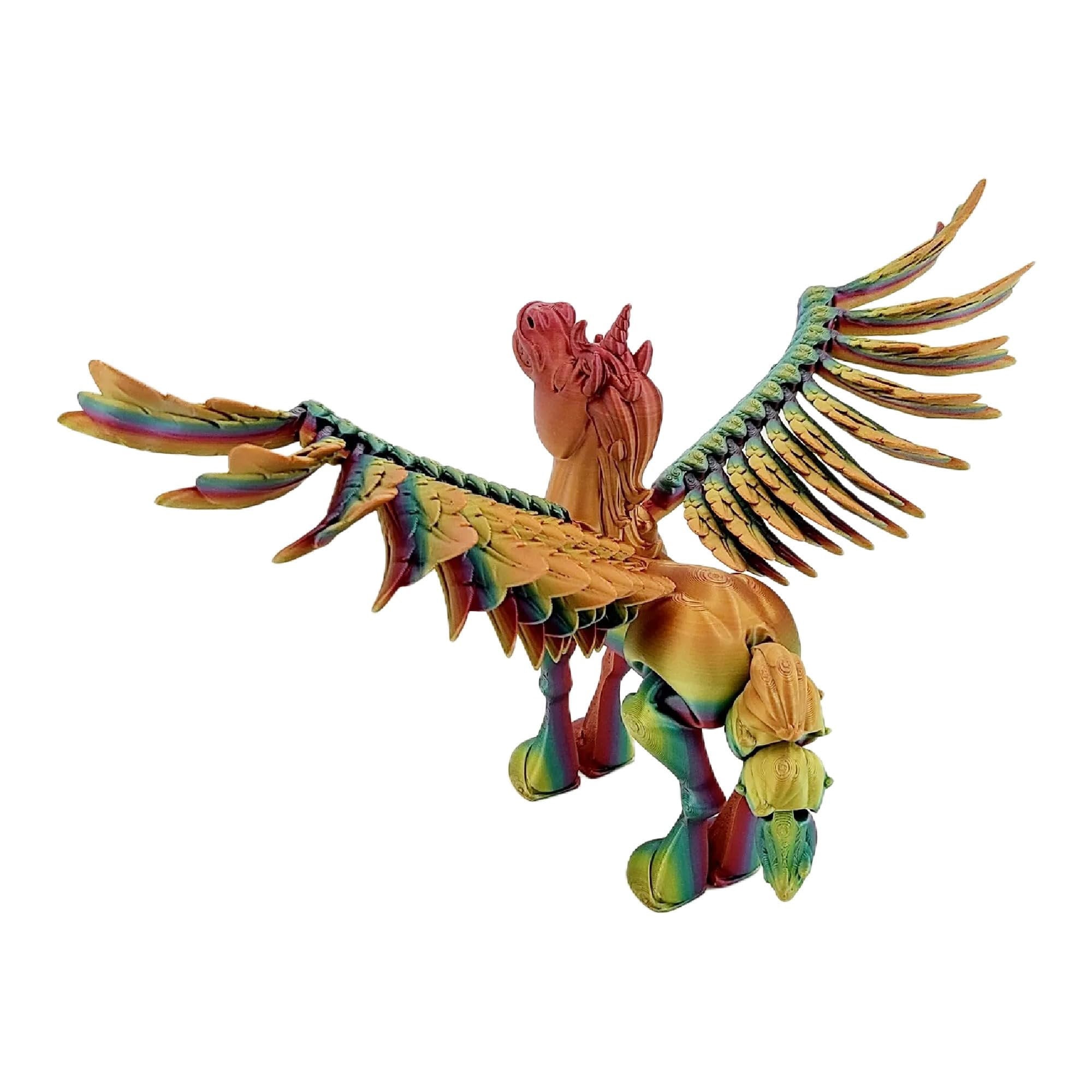 Flexible Articulated Fidget Toys Rainbow, Pegasus Unicorn Horse