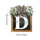 thumbnail image 3 of Señal De Bienvenida De Guirnalda Placa decorativa para puerta con 26 letras, adornos de madera para jardín, letrero de bienvenida para puerta (D), 3 of 6