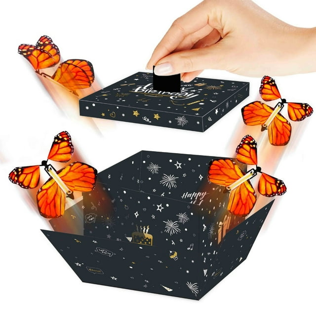 Juguete sorpresa de mariposas, Acción automática, Material plástico, Diseño educativo, Para niños, Regalo original, Mariposas de sorpresa, Juego interactivo, Ideal cumpleaños, Decoración Blahzhy