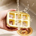 thumbnail image 2 of LEFXSMR Ice Cube Tray with Lid, Easy Release Round Ice Trays for Freezer, Reusable Ice Molds for Ice Maker, Yellow, 2 of 7