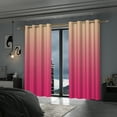 thumbnail image 4 of Lfeey Room Blackout Grommet Curtains for Living Room, 2 Panels, Pink, 42x63 inches, 4 of 6