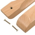 thumbnail image 2 of OULII Lot de 1 Poignée de Garde-Robe Rectangulaire Moderne en Bois et Métal Kaki pour Meubles, 2 of 5