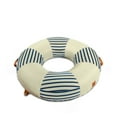 thumbnail image 2 of Big Joe Lux Ring Premium Inflatable Pool Float, Navy and Ivory, Premier Mesh, Durable UV Protected Polyester Blend, 2 of 8