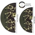 thumbnail image 3 of Coolnut Halloween Tree Skirt, Skull Ghost Xmas Tree Skirt, Floor Door Round Mat Decorations for Holiday Party Home Christmas Day Ornaments,47.2", 3 of 6