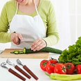 thumbnail image 3 of asddcavvf Stainless Steel Bread Clamp With Lock Wood Grain Finish Kitchen Gadget Food Clamp Hotelware Dish Serving Clip Utility Cooking, 3 of 5