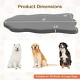 thumbnail image 3 of Gymax Dog Sleeping Mat Waterproof Dog Crate Pad Bed Mat with Memory Foam Support Grey, 3 of 8