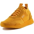 thumbnail image 6 of Boss Titanium Men's Lace Up Running Inspired Trainers In Yellow Size 7, 6 of 6