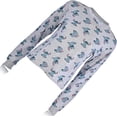 thumbnail image 6 of Disney Women's Lilo and Stitch Long Sleeve Shirt, Printed Allover Cropped Top Shirt Heather Grey - M, 6 of 8